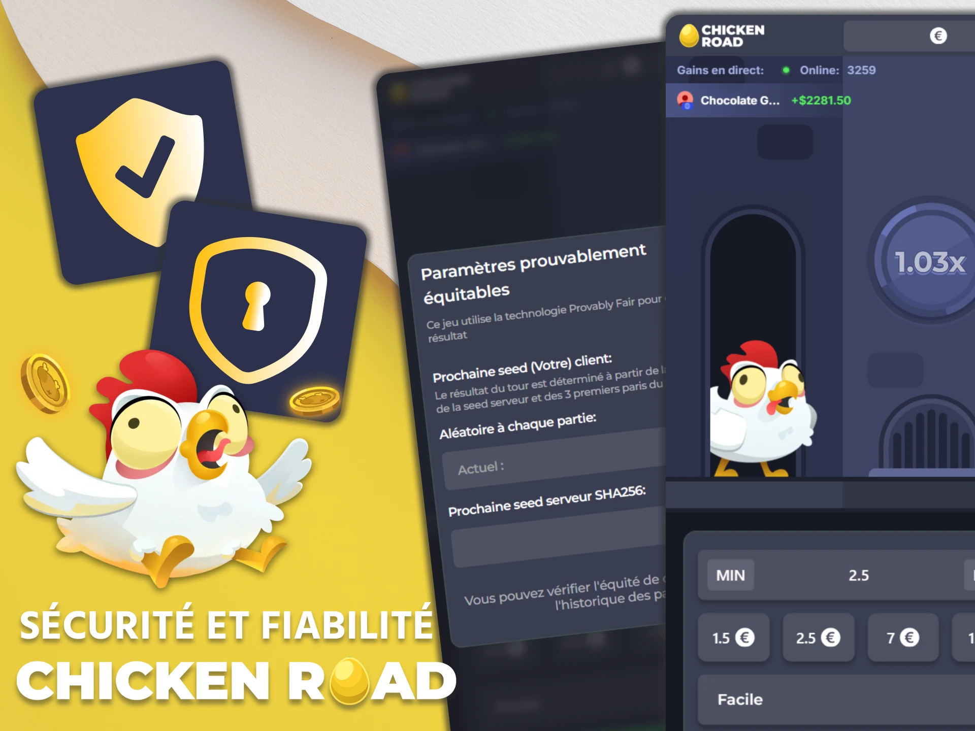 Les applications de casino sont totalement sécurisées pour les joueurs de Chicken Road.